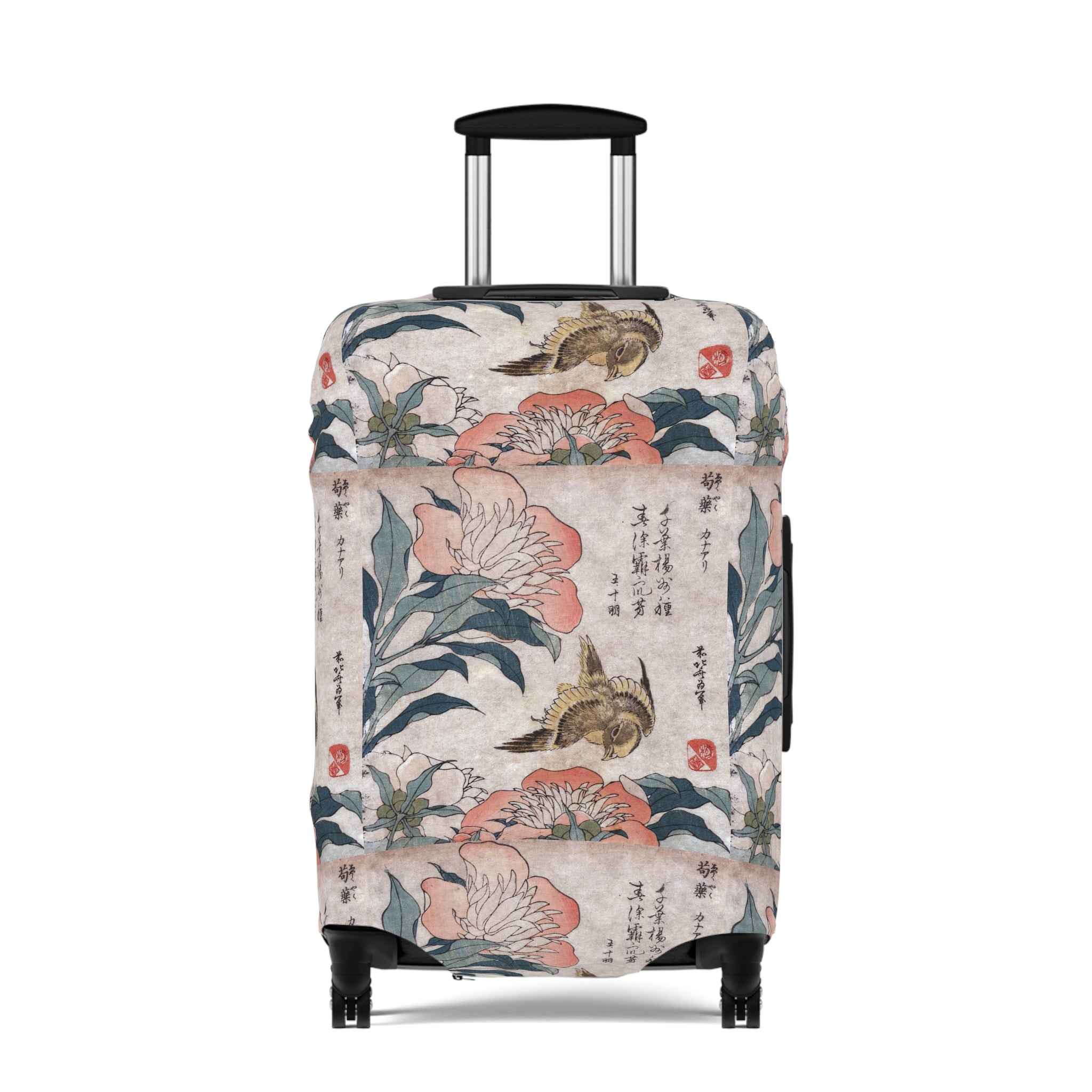 Japanese Floral Luggage Cover - Stylish Suitcase Protector, Perfect Travel Accessory and Ideal Gift for Adventurers - Rosetta Creative Boutique